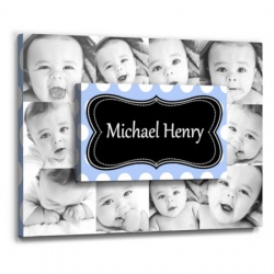  baby wall decor - Dearest Dots Blue
