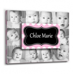 Dearest Dots Pink - nursery wall decor