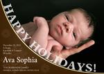 Holiday Birth Card - Holiday Baby Love