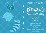 Blue Party Bibs