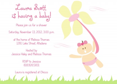 Baby Shower Invites , Flower Girl Design