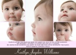 Girl Photo Birth Announcements - Happy Faces