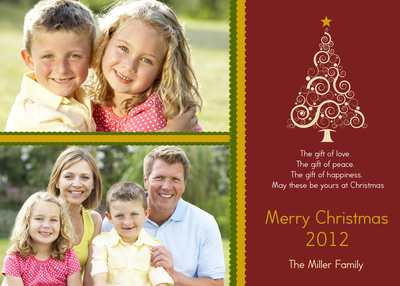Personalized Holiday Cards, These Three Gifts Too Design