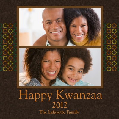 Personalized Holiday Cards, Two Kwanzaa Jewels Design