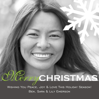 Personalized Holiday Cards, Christmas Chic Design
