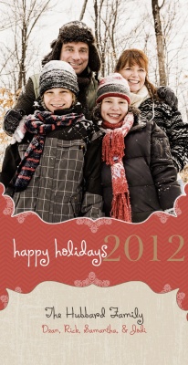 Personalized Holiday Cards, Holiday Curls Design