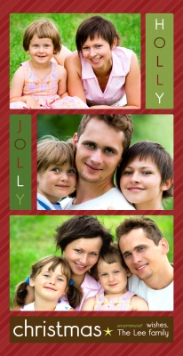 Personalized Holiday Cards, Christmas Jolly Design