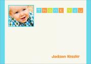  Kids Thank You Notes - Block Party Blue