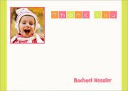 Kids Thank You Cards - Block Party Pink