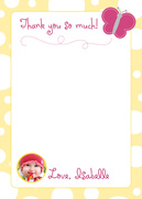 Butterfly Girl - Kids Thank You Cards