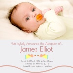 Special Pink Angels -  Adoption Announcement Cards