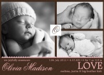 Truffle Love - Baby Girl Birth Announcements