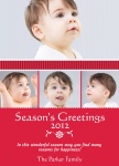Ribbons of Love - Baby Christmas Cards 