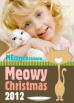 Kitty's Cookies & Milk - Dog Christmas Cards 