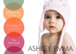 Most Precious Gift - Holiday Birth Announcement Cards 