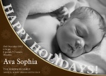 Holiday Baby Love -  Christmas Birth Announcement Cards