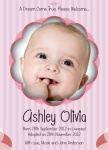 Special Girly Stripe - Adoption Cards 