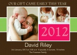 New Year's Bliss -  Christmas Birth Announcement Cards