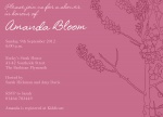 Almond Tree - Baby Girl Shower Invitations