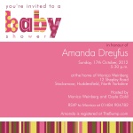 That's Some Stripe! - Baby Girl Shower Invitations