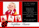 Lady Bug Love - kids party invites