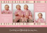 Two by Two Pink -  Twin Birth Announcements