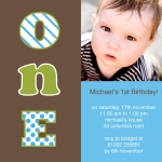 Number One Boy - kids party invites