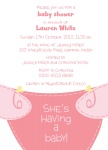 Diaper Do Pink - Baby Girl Shower Invitations