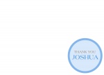 Berry Blue - Personalised Baby Thank You Cards