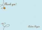 Bloomin' Baby Boy - Baby Thank You Cards