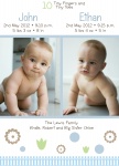Twenty Tiny Toes -  Twin Birth Announcements