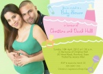 Binkies & Bottles - 	Baby Shower Invitations for Couples