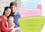 Family Binkys & Bottles - Arrival Baby Shower Invitations