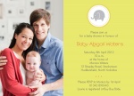 Sweet Safari Trio - Arrival Shower Invitations
