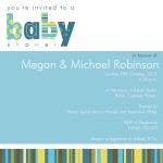 What a Stripe, Too! - Couples Baby Shower Invitations 