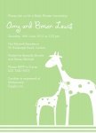 Gorgeous Giraffe Family - 	Baby Shower Invitations for Couples