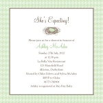 Robin's Egg Green - Unisex Baby Shower Invitations
