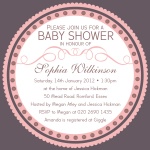 Pretty Pink Seal - Baby Girl Shower Invites
