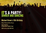 Dance Party - Teenage Party Invitations