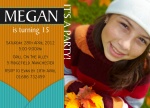 Party Girl - Teenage Party Invitations