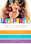 Party Stripes - Sweet 16 Invitations