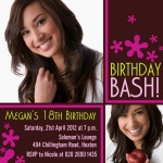B-Day Bash! - Teenage Party Invitations