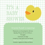 Ducky's Delight - Baby Girl Shower Invitations