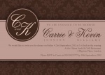 Monogram Duo - Engagement Party Invites