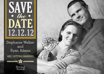 Silver Bands Date -  Save the Date Cards for Wedding 