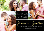 Chocolate Block Date -  Save the Date Cards for Wedding 