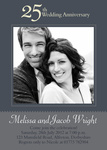Silver Love -  Wedding Anniversary Invitations 