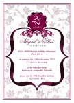 Anniversary Bouquet -  Wedding Anniversary Invitations 