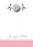 Sweet Insignia Pink - Personalised Baby Thank You Cards
