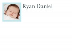 Baby Braid Blue - Personalised Baby Thank You Cards